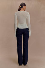 Remington V Front Straight Leg Jeans - Indigo Blue